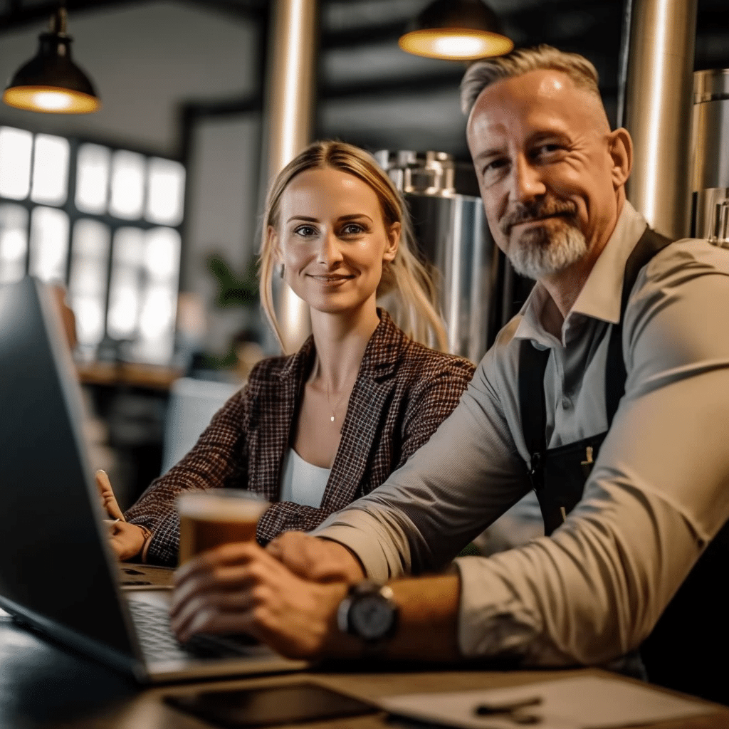 Laptop Working Brewery